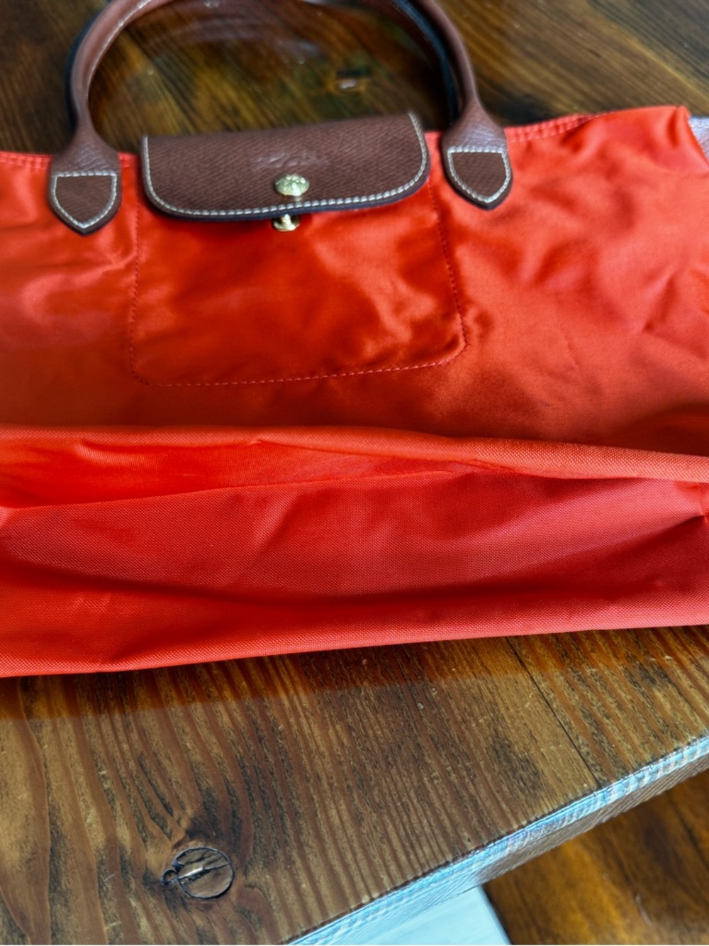 Longchamp Le pliage Medium Burnt Orange Tote *used once* - Picture 4 of 4